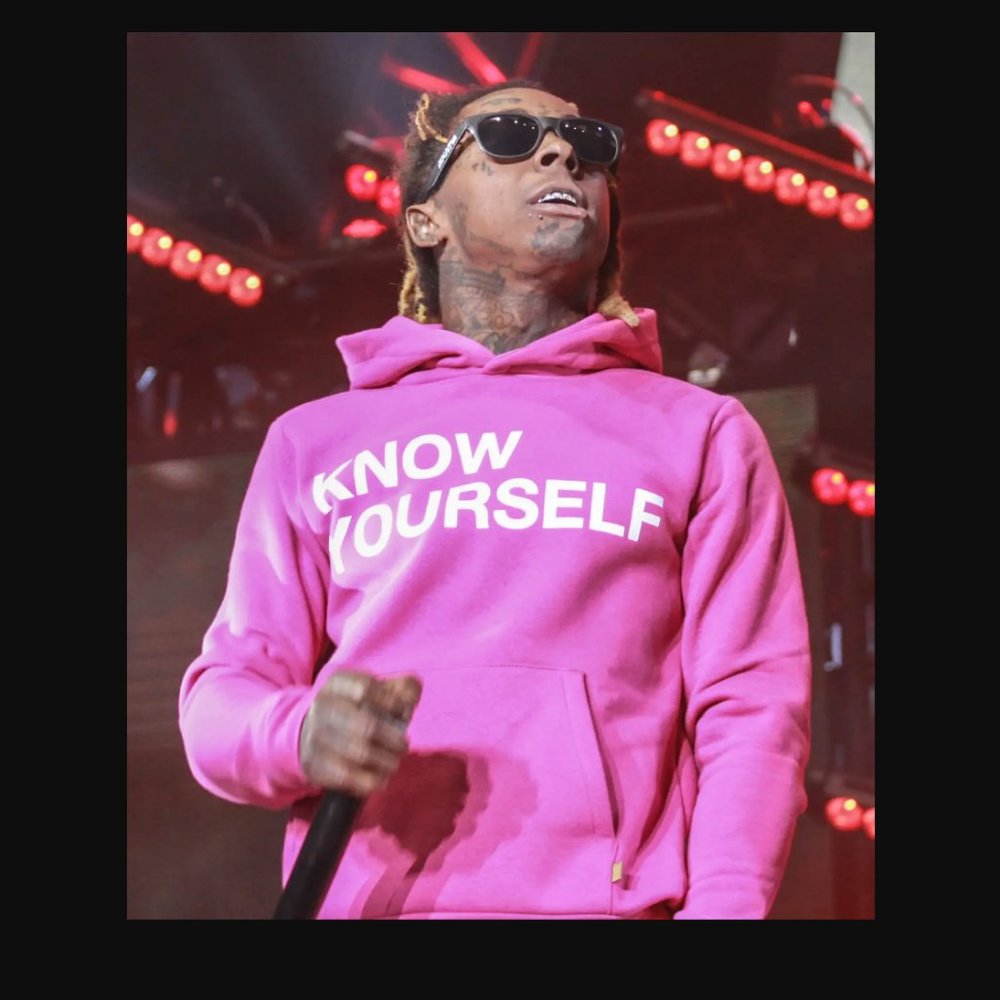 Authentic OVO Know Yourself X Lil Wayne October's Very Own Pink Hip Pop Hoodie